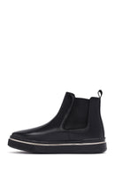 Men's Black Thick Sole Leather Chelsea Boots | Derimod Men's Black Thick Sole Leather Chelsea Boots | Derimod