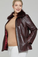 Samantha Kadın Deri Ceket | Derimod Samantha Kadın Deri Ceket | Derimod