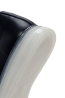 Erkek Lacivert Kalın Tabanlı Bağcıklı Deri Sneaker | Derimod Erkek Lacivert Kalın Tabanlı Bağcıklı Deri Sneaker | Derimod