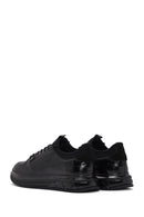 Men's Black Lace-Up Leather Casual Sneaker | Derimod Men's Black Lace-Up Leather Casual Sneaker | Derimod