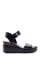 Women's High-Sole Leather Sandals | Derimod Women's High-Sole Leather Sandals | Derimod