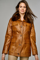 Cornelia Kadın Deri Ceket | Derimod Cornelia Kadın Deri Ceket | Derimod