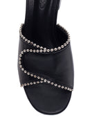 Women's Beaded Heeled Slippers | Derimod Women's Beaded Heeled Slippers | Derimod