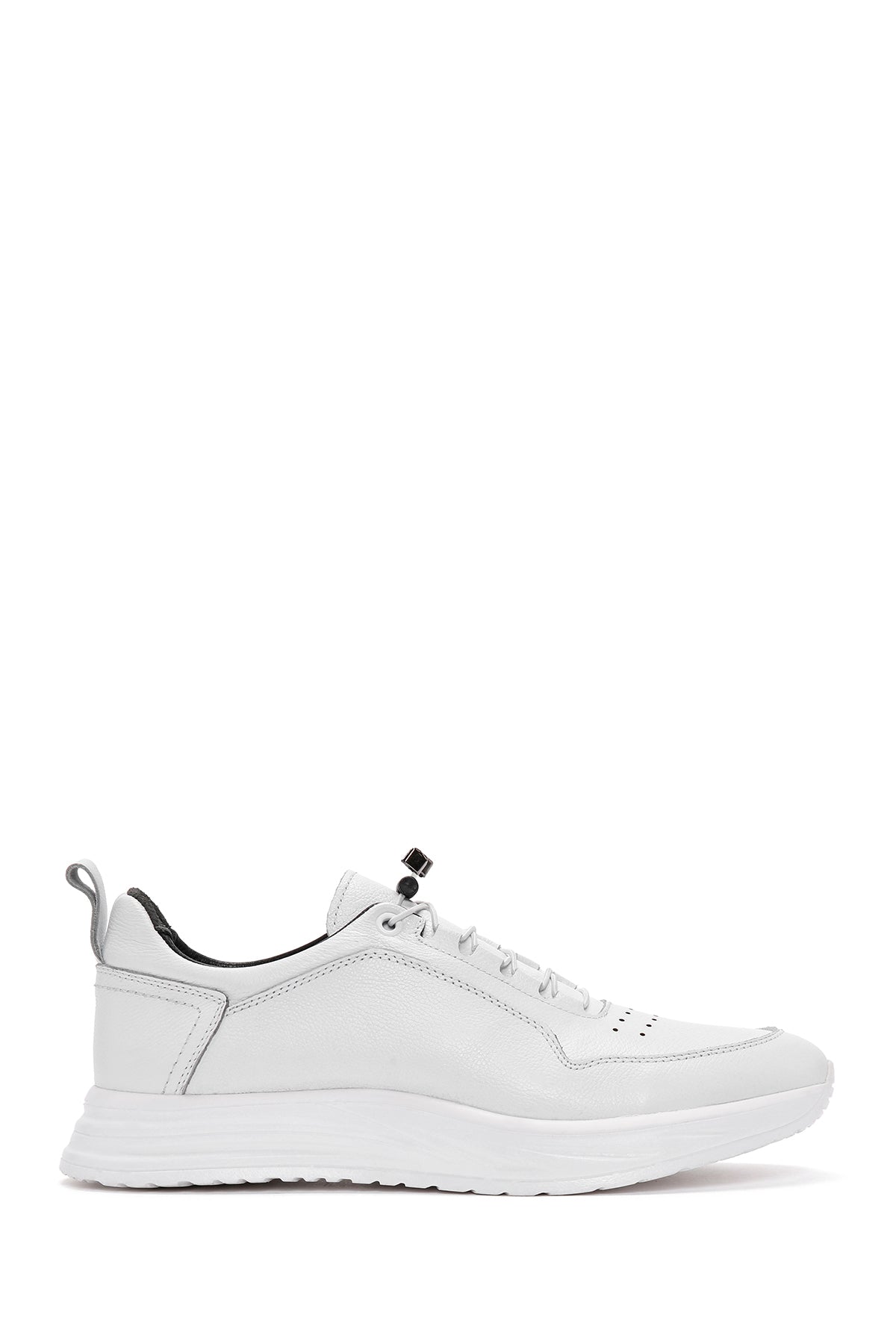 Erkek Beyaz Bağcıklı Deri Sneaker 24SFD6823FT | Derimod