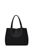 Woman Black Long-Strap Accessorized Classic Shoulder Bag | Derimod Woman Black Long-Strap Accessorized Classic Shoulder Bag | Derimod