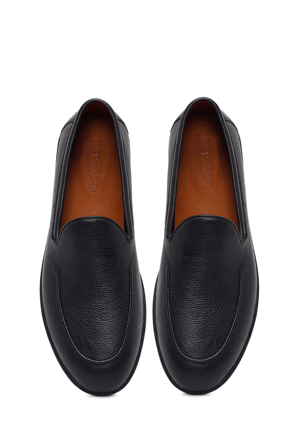 Erkek Siyah Deri Casual Loafer