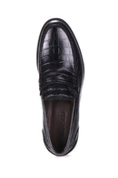 Classic Men's Shoes with Crocodile Pattern | Derimod Classic Men's Shoes with Crocodile Pattern | Derimod