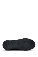 Men's Black Leather Thick Soled Sneaker | Derimod Men's Black Leather Thick Soled Sneaker | Derimod