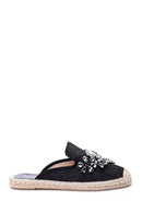 Women's Stoned Espadrille Slippers | Derimod Women's Stoned Espadrille Slippers | Derimod