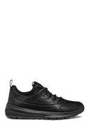Geox Men's Black Spherica Lace-up Leather Sneaker | Derimod Geox Men's Black Spherica Lace-up Leather Sneaker | Derimod