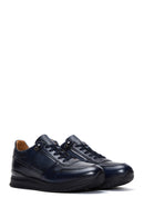 Erkek Lacivert Deri Sneaker | Derimod Erkek Lacivert Deri Sneaker | Derimod