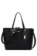 Women's Black Long Strap Shoulder Bag | Derimod Women's Black Long Strap Shoulder Bag | Derimod