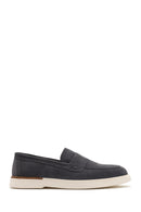 Erkek Gri Süet Deri Casual Loafer | Derimod Erkek Gri Süet Deri Casual Loafer | Derimod