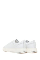 Male White Lace-Up Thick-Soled Leather Sneaker | Derimod Male White Lace-Up Thick-Soled Leather Sneaker | Derimod