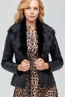 Tisha Kadın Deri Ceket | Derimod Tisha Kadın Deri Ceket | Derimod