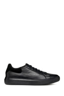 Geox Men's Black Deiven Lace-Up Leather Casual Sneaker | Derimod Geox Men's Black Deiven Lace-Up Leather Casual Sneaker | Derimod