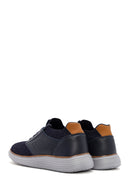 Men's Navy Blue Fabric Sneakers | Derimod Men's Navy Blue Fabric Sneakers | Derimod