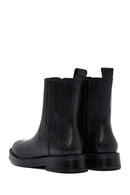Woman Black Leather Chelsea Boots | Derimod Woman Black Leather Chelsea Boots | Derimod