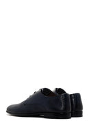 Derimod Black Men's Navy Blue Leather Classic Shoes | Derimod Derimod Black Men's Navy Blue Leather Classic Shoes | Derimod