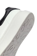 Women's White Lace-up Thick-Sole Leather Sneaker | Derimod Women's White Lace-up Thick-Sole Leather Sneaker | Derimod