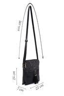 Women's Black Long Strap Crossbody Bag | Derimod Women's Black Long Strap Crossbody Bag | Derimod