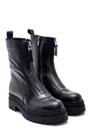 Women's Zippered Leather Boots | Derimod Women's Zippered Leather Boots | Derimod