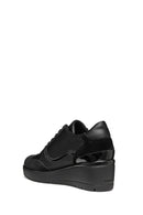 Geox Kadın Siyah D Ilde Bağcıklı Dolgu Topuklu Sneaker | Derimod Geox Kadın Siyah D Ilde Bağcıklı Dolgu Topuklu Sneaker | Derimod