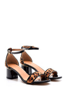 Women's Leopard Patterned Heeled Shoes | Derimod Women's Leopard Patterned Heeled Shoes | Derimod