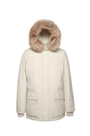 Geox Men's Beige Norwolk Fur Detailed Coat | Derimod Geox Men's Beige Norwolk Fur Detailed Coat | Derimod