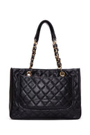 Women's Black Long Strap Quilted Shoulder Bag | Derimod Women's Black Long Strap Quilted Shoulder Bag | Derimod