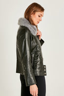 Clara Kadın Deri Ceket | Derimod Clara Kadın Deri Ceket | Derimod