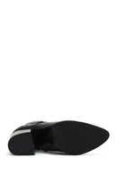 Women's Black Leather Heeled Boots | Derimod Women's Black Leather Heeled Boots | Derimod