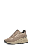 Geox Kadın Vizon Spherica Ec13 Bağcıklı Kalın Taban Sneaker | Derimod Geox Kadın Vizon Spherica Ec13 Bağcıklı Kalın Taban Sneaker | Derimod