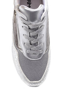 Kadın Yüksek Taban Fermuar Detaylı Sneaker | Derimod Kadın Yüksek Taban Fermuar Detaylı Sneaker | Derimod