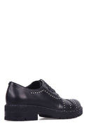 Studded Women's Leather Shoes | Derimod Studded Women's Leather Shoes | Derimod