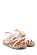 Women's Embroidered Sandals | Derimod Women's Embroidered Sandals | Derimod