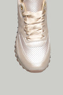 Beige Women's Sports Shoes with Staple Detail | Derimod Beige Women's Sports Shoes with Staple Detail | Derimod
