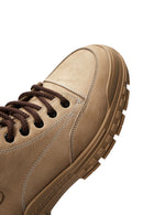 Men's Beige Leather Boots | Derimod Men's Beige Leather Boots | Derimod
