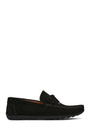 Erkek Siyah Süet Deri Casual Loafer | Derimod Erkek Siyah Süet Deri Casual Loafer | Derimod