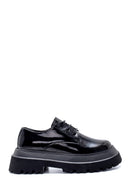 Women's Leather Patent Leather Thick Soled Shoes | Derimod Women's Leather Patent Leather Thick Soled Shoes | Derimod