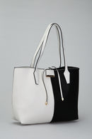Siyah-Beyaz Kadın Omuz Çantası | Derimod Siyah-Beyaz Kadın Omuz Çantası | Derimod