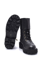 Women's Leather Quilted Boots | Derimod Women's Leather Quilted Boots | Derimod