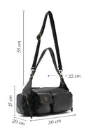 Women's Black Long Strap Shoulder Bag | Derimod Women's Black Long Strap Shoulder Bag | Derimod