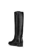 Geox Kadın Siyah Felicity Deri Fermuarlı Çizme | Derimod Geox Kadın Siyah Felicity Deri Fermuarlı Çizme | Derimod