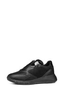 Geox Women's Black Alleniee B Stone Detailed Sneaker | Derimod Geox Women's Black Alleniee B Stone Detailed Sneaker | Derimod