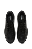 Erkek Siyah Deri Sneaker | Derimod Erkek Siyah Deri Sneaker | Derimod