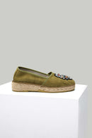 Baykuşlu Yeşil Kadın Espadril | Derimod Baykuşlu Yeşil Kadın Espadril | Derimod
