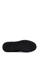 Men's Black Leather High Top Sneaker | Derimod Men's Black Leather High Top Sneaker | Derimod