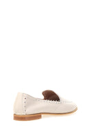 Gray Perforated Women's Leather Shoes | Derimod Gray Perforated Women's Leather Shoes | Derimod