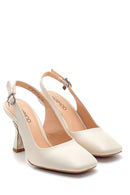 Kadın Deri Aksesuar Detaylı Stiletto | Derimod Kadın Deri Aksesuar Detaylı Stiletto | Derimod